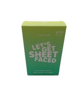 NEW I Dew Care Let's Get Sheet Faced 14 Day Beauty Sheet Mask Set